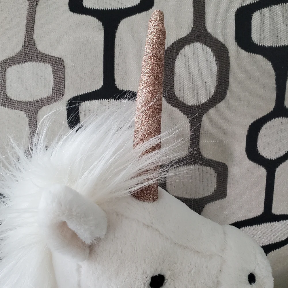 Jellycat Luna White Unicorn Glitter Horn Plush Mythical Stuffed Animal